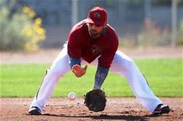 Fielding a ground balls